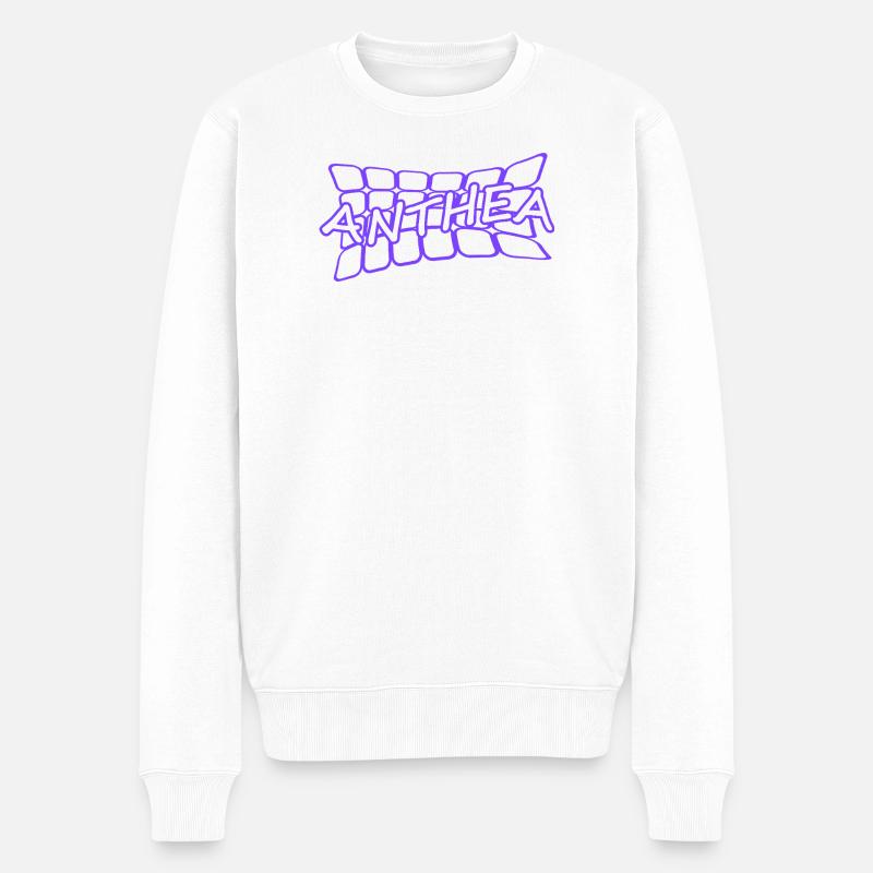 Name Anthea - Männer Premium Bio Pullover - Weiß