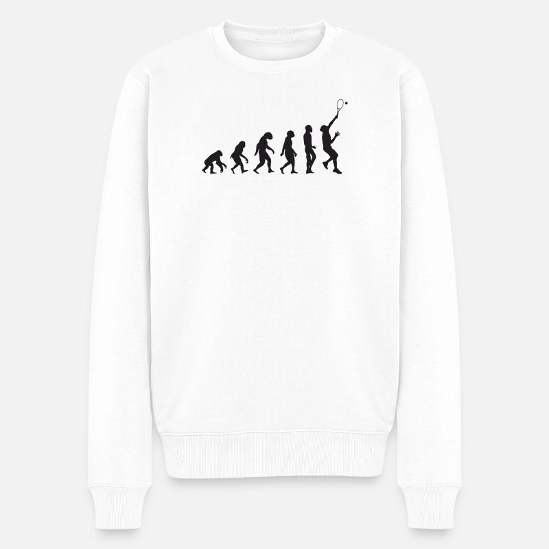 Tennis-Entwicklung - Männer Premium Bio Pullover - Weiß