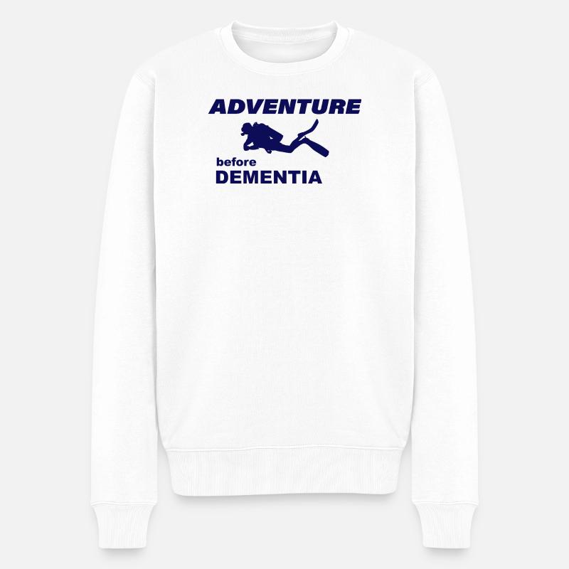 DIVING ADVENTURE - Männer Premium Bio Pullover - Weiß