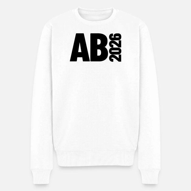 Abi 2026 - Abitur - Don | Conception minimale - Pull Premium bio Homme - blanc