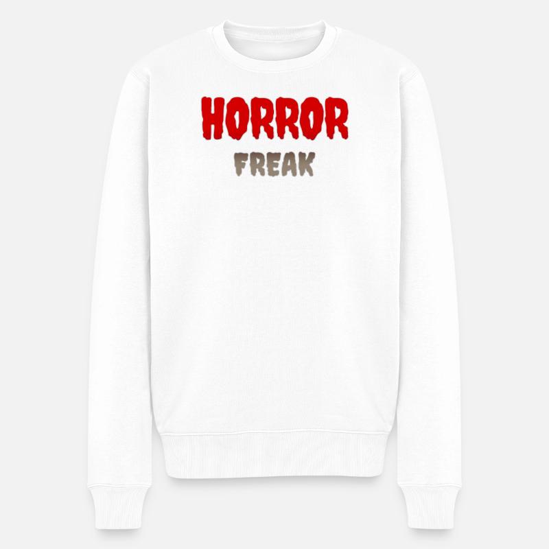 Graphisme Horror Freak - Pull Premium bio Homme - blanc