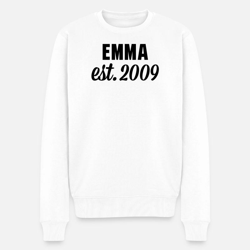 Emma est 2009 - Männer Premium Bio Pullover - Weiß