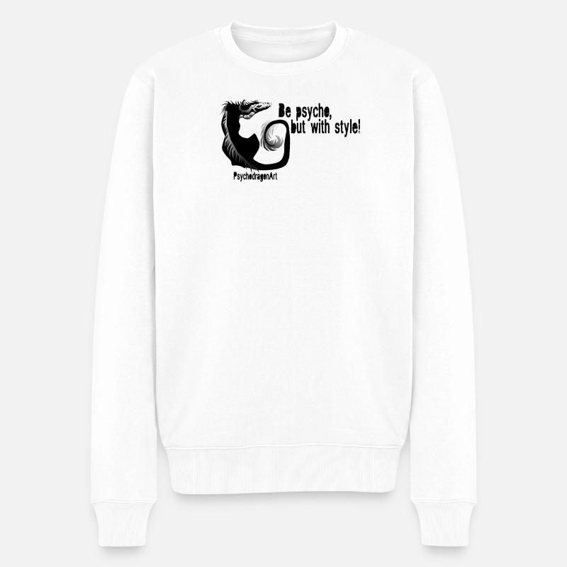 le style psycho - Pull Premium bio Homme - blanc