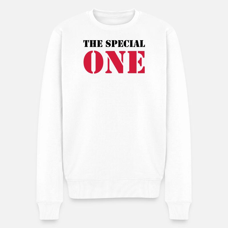 The Special One - Männer Premium Bio Pullover - Weiß