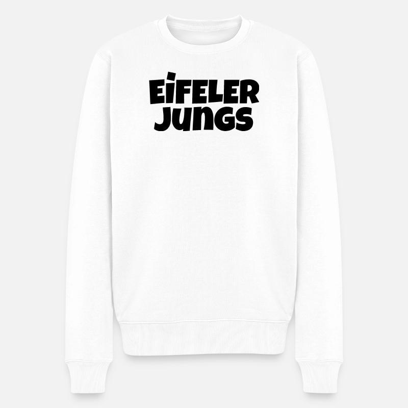 Eifeler Garçons (Noir) Hommes de l’Eifel - Pull Premium bio Homme - blanc
