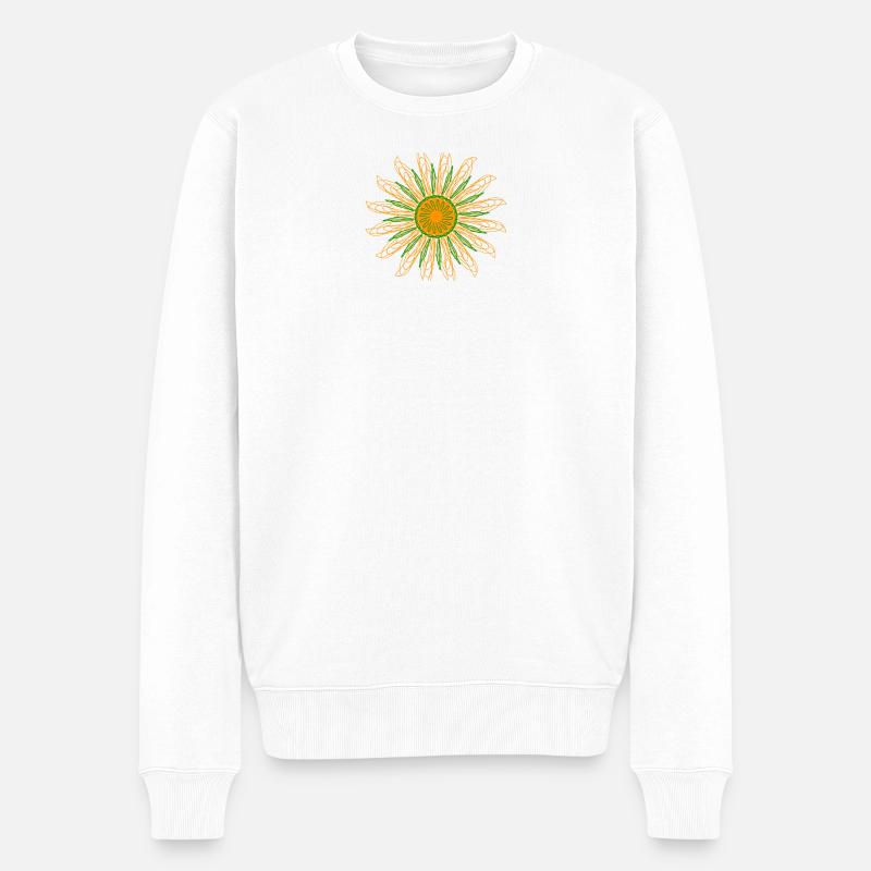 die sonne - Männer Premium Bio Pullover - Weiß