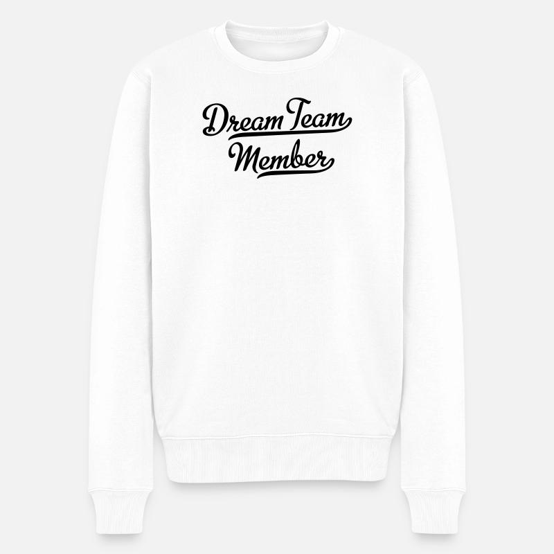 dream team member - Pull Premium bio Homme - blanc
