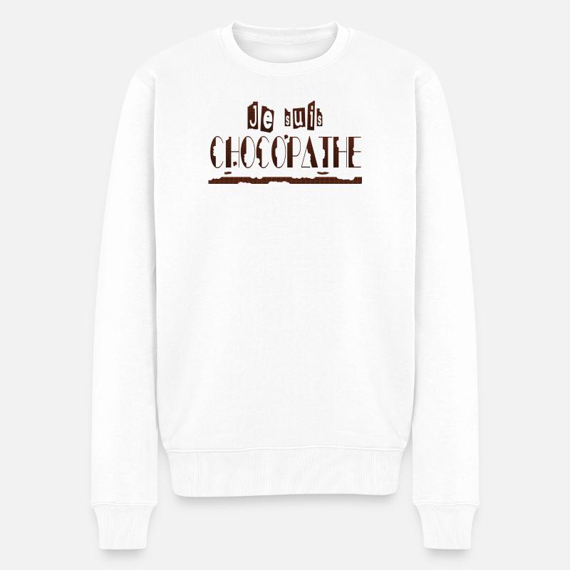 Je suis chocopathe - Pull Premium bio Homme - blanc