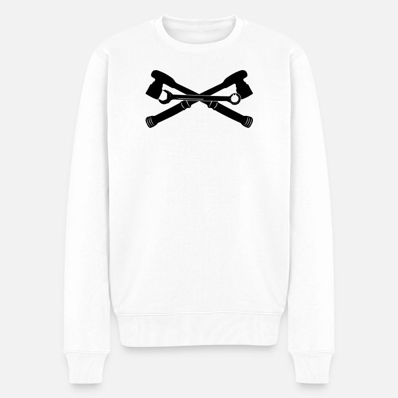 Outils mécaniques - Pull Premium bio Homme - blanc