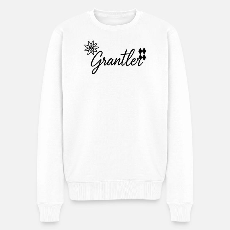 Grantler - Männer Premium Bio Pullover - Weiß
