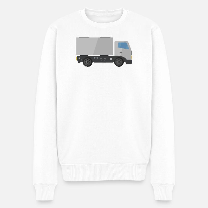 Lieferauto - Männer Premium Bio Pullover - Weiß