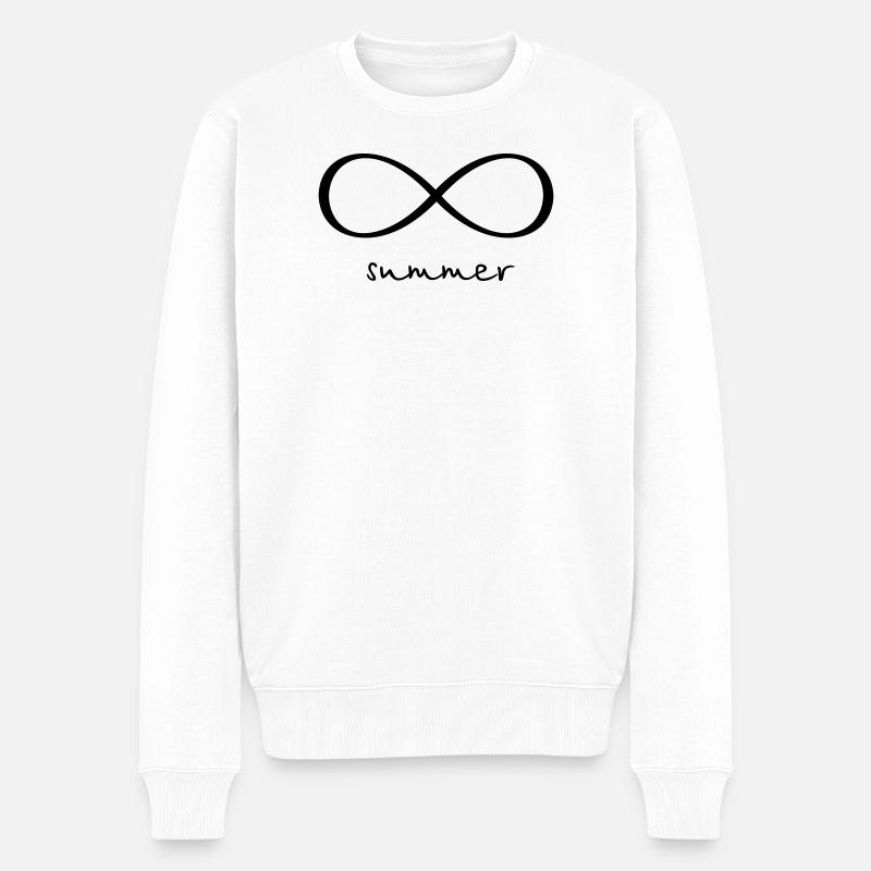 Buzzer du signe d’infini - Pull Premium bio Homme - blanc