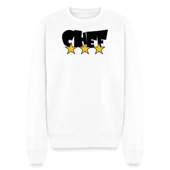 Chef Étoilé : Design 3 Étoiles Gastronomie - Pull Premium bio Homme - blanc - Devant - Thijin (182cm)
