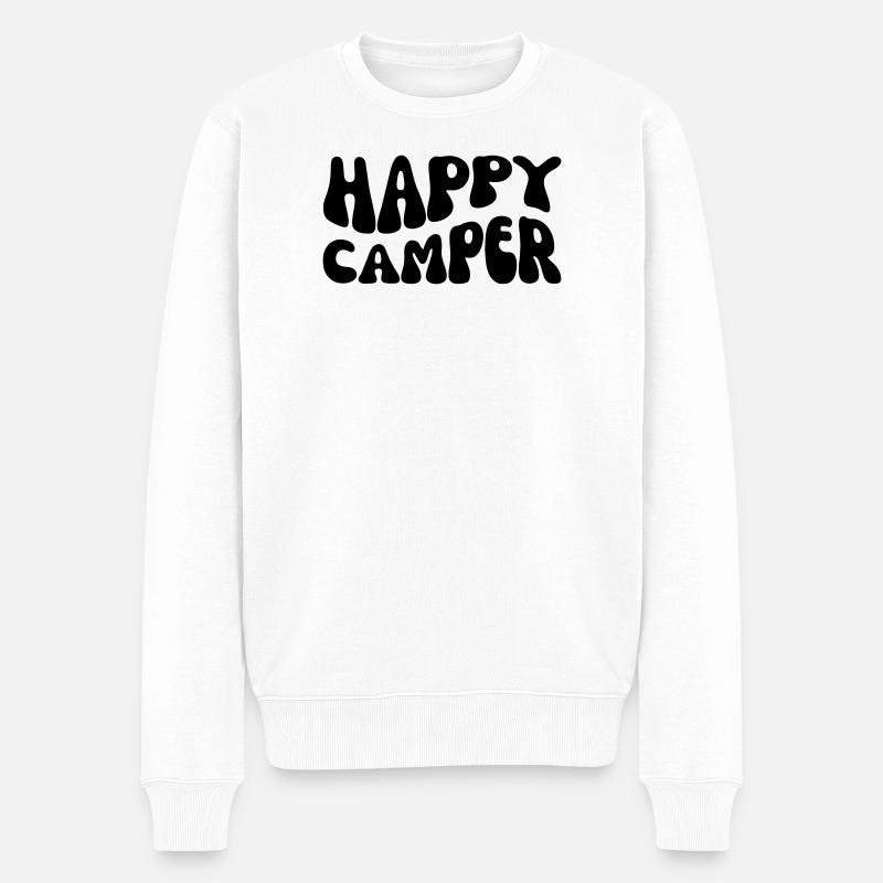 Campeur heureux - Pull Premium bio Homme - blanc
