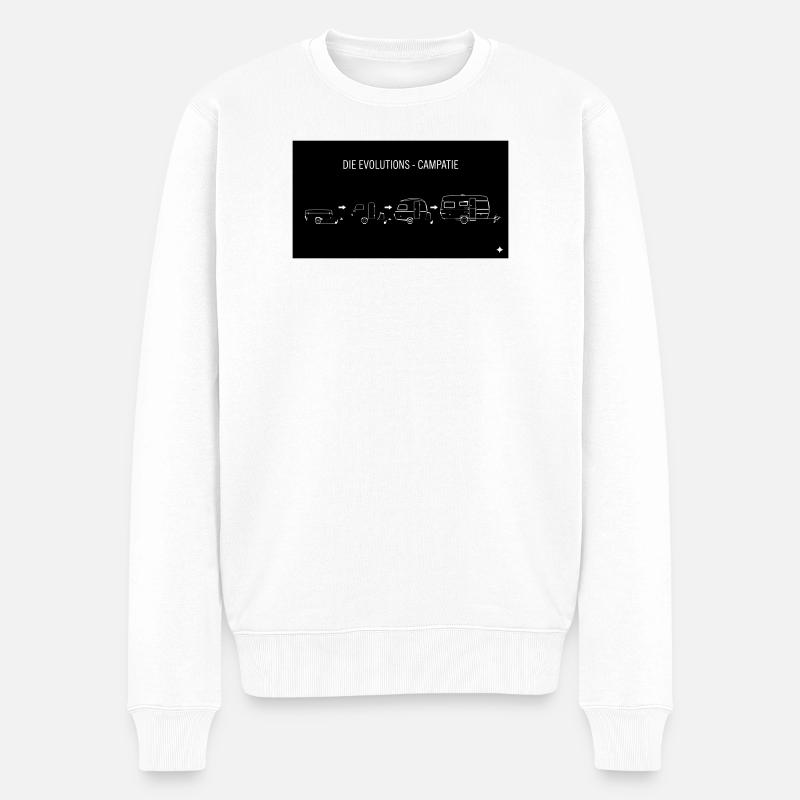 die evolutions campatie V - Männer Premium Bio Pullover - Weiß