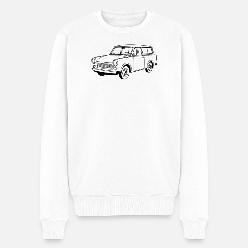 Trabant 601 Kombi - Männer Premium Bio Pullover - Weiß