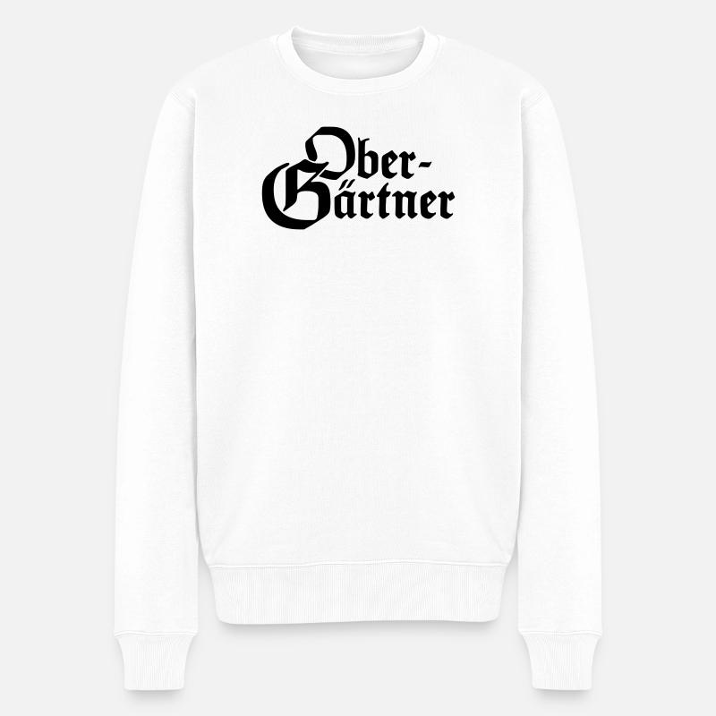 Obergärtner Frkt - Männer Premium Bio Pullover - Weiß