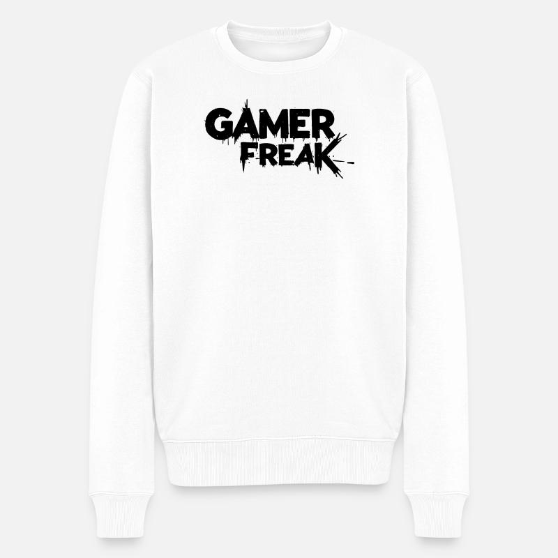 Adoptez l’obsession du jeu - Pull Premium bio Homme - blanc