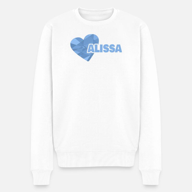 Mama Alissa - Männer Premium Bio Pullover - Weiß