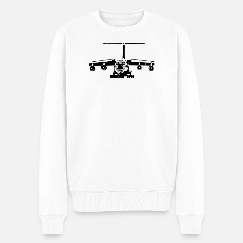 IL-76 - Männer Premium Bio Pullover - Weiß