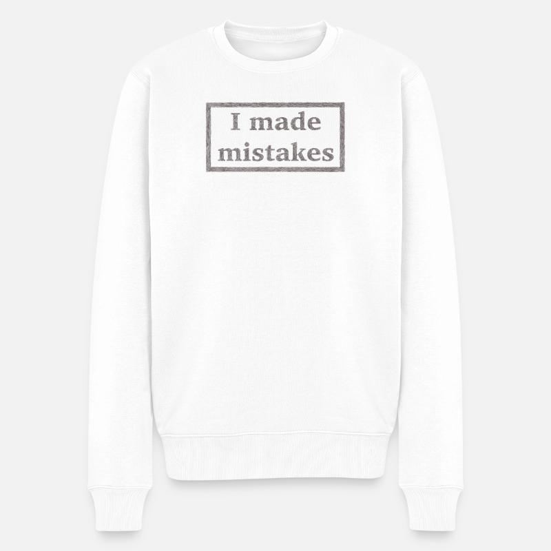 Mistakes - Pull Premium bio Homme - blanc