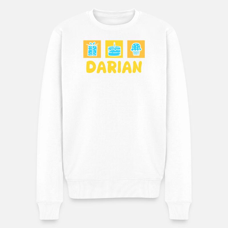 Darian comme prénom - Pull Premium bio Homme - blanc