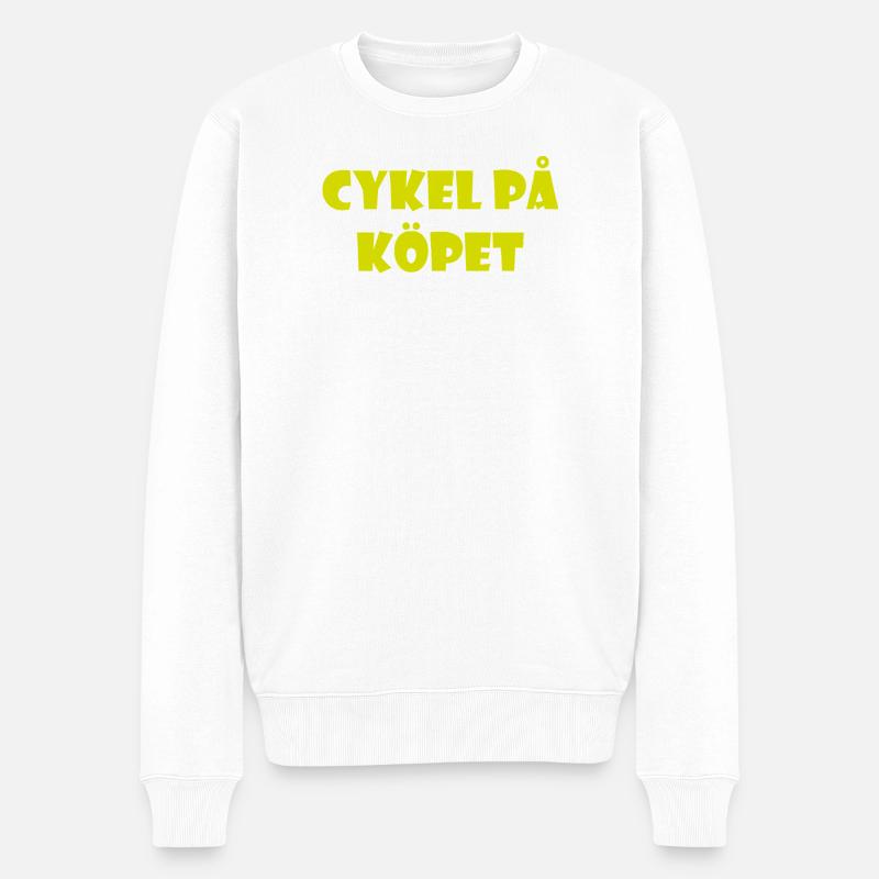 Talking Duva – Göteborg-Humor - Männer Premium Bio Pullover - Weiß