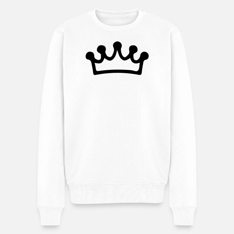 Symbolisme de la couronne - Pull Premium bio Homme - blanc
