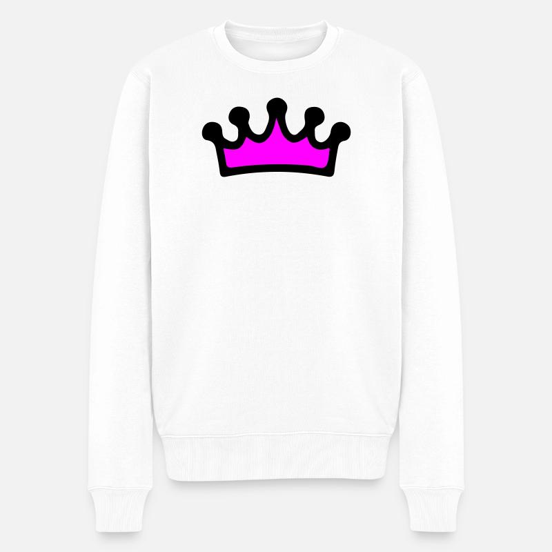 Krone Comic - Pull Premium bio Homme - blanc