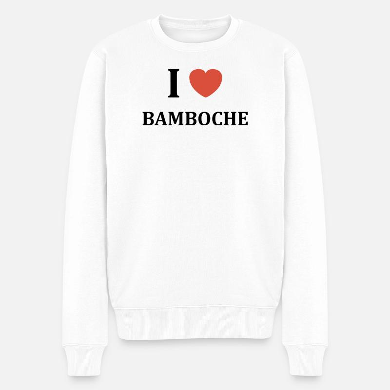 Bamboche - Pull Premium bio Homme - blanc