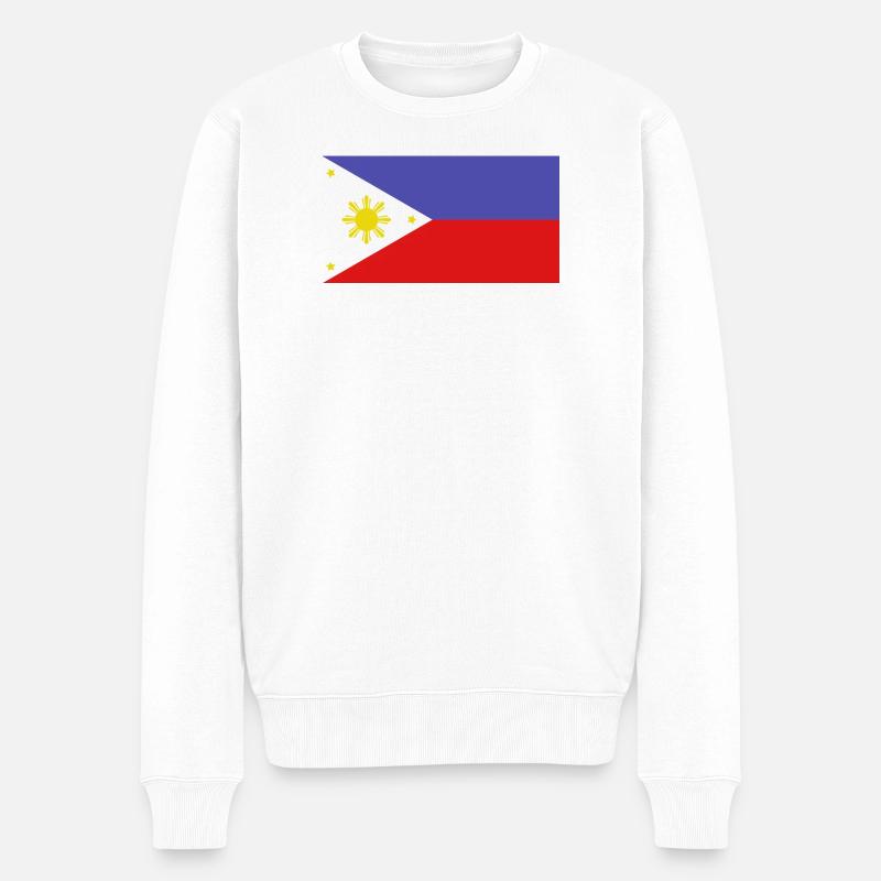 Drapeau philippin - Pull Premium bio Homme - blanc