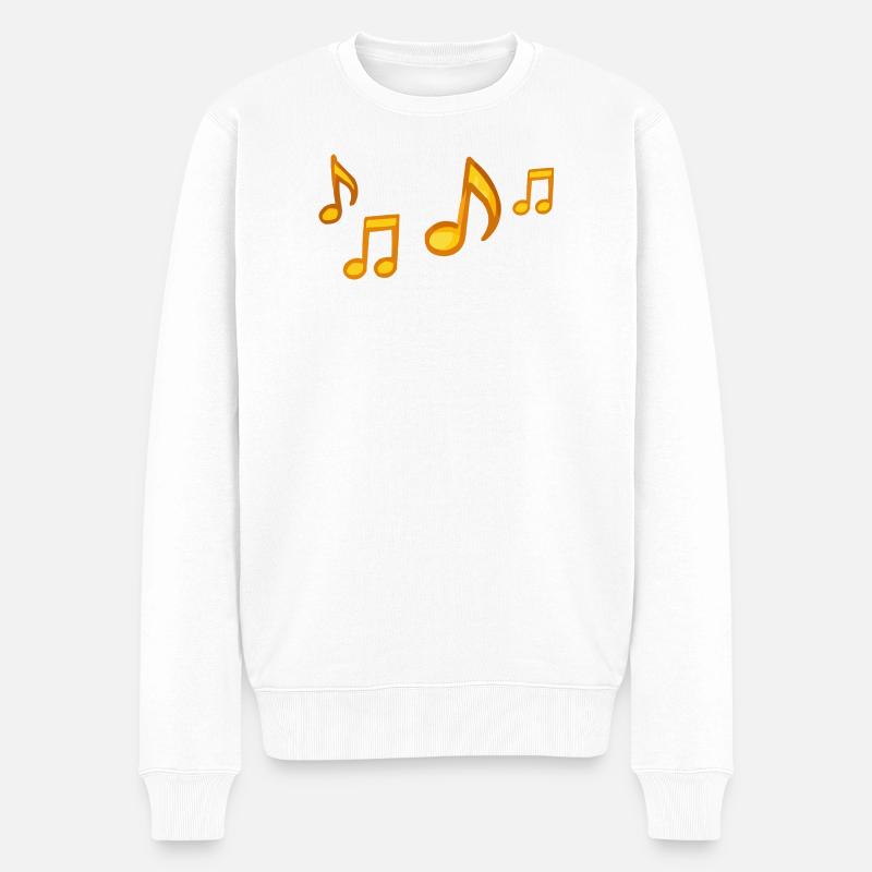 Sunny Notes Illustration - Pull Premium bio Homme - blanc