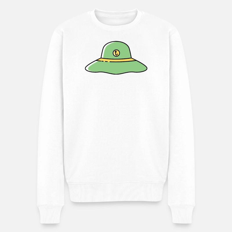 Icône du Choixpeau de pêche - Pull Premium bio Homme - blanc