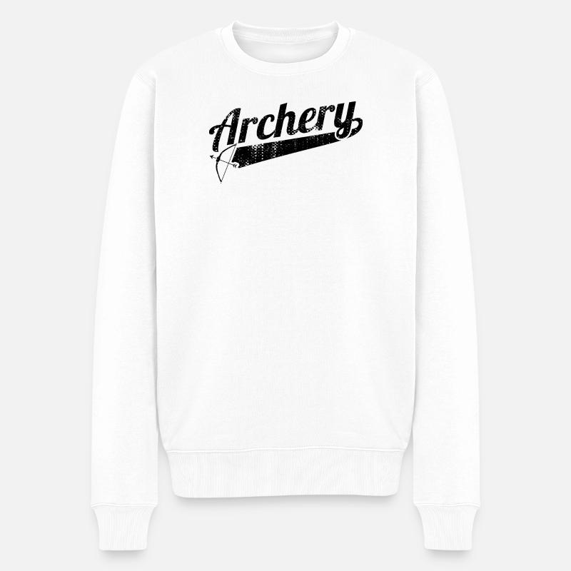Retro Tierarzt - Männer Premium Bio Pullover - Weiß