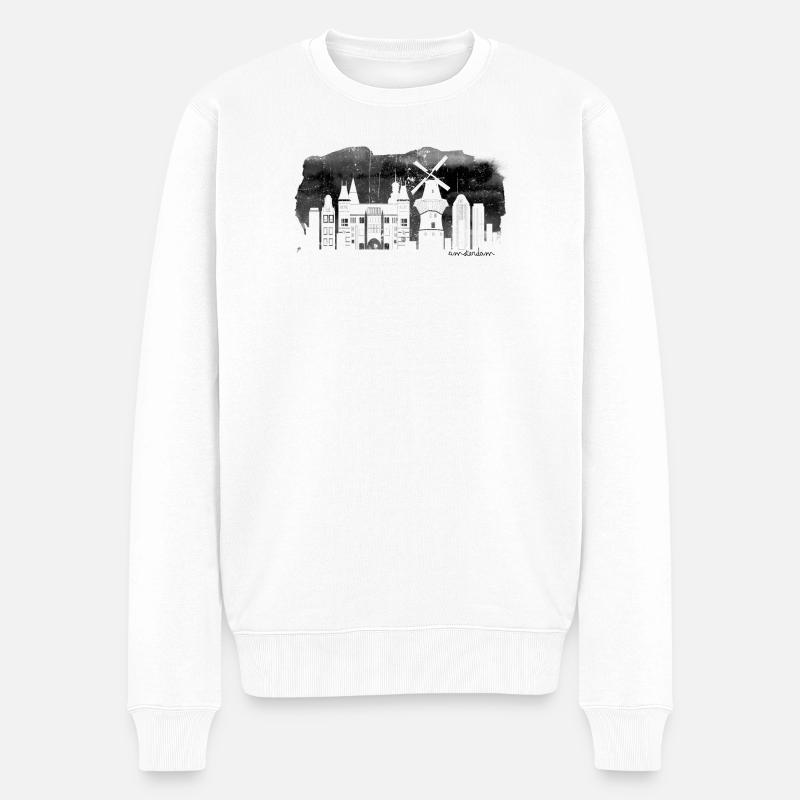 En attente de conception - Pull Premium bio Homme - blanc