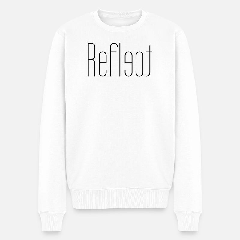 Réfléchir - Pull Premium bio Homme - blanc