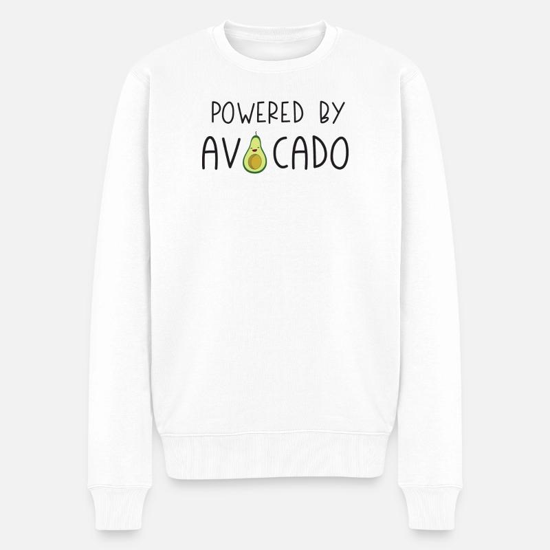 Propulsé par Avocado - Pull Premium bio Homme - blanc