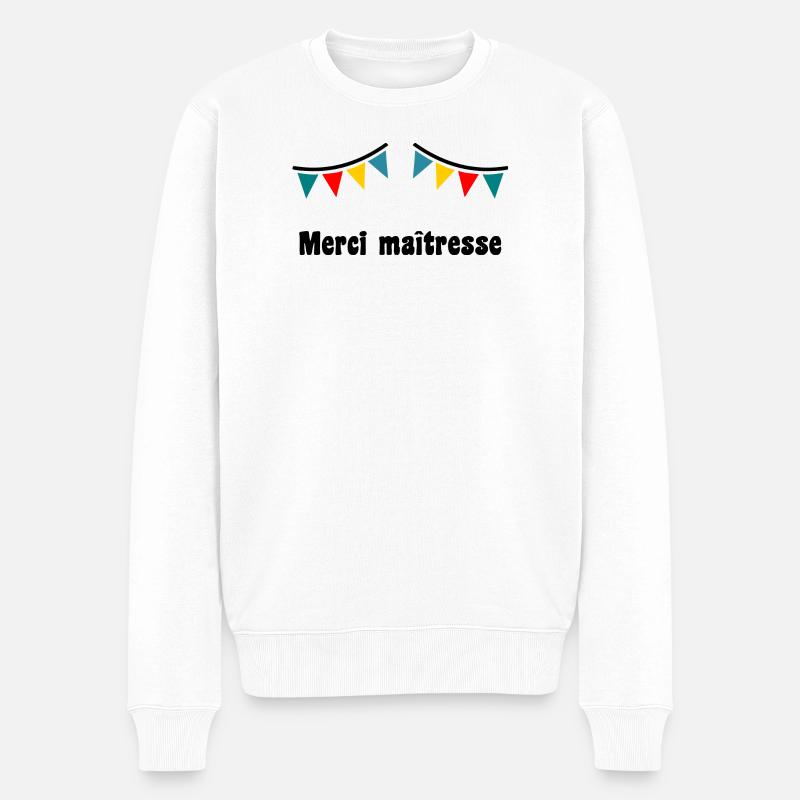 MERCI. MAÎTRESSE. MERCI MAÎTRESSE. MAITRESSE - Pull Premium bio Homme - blanc