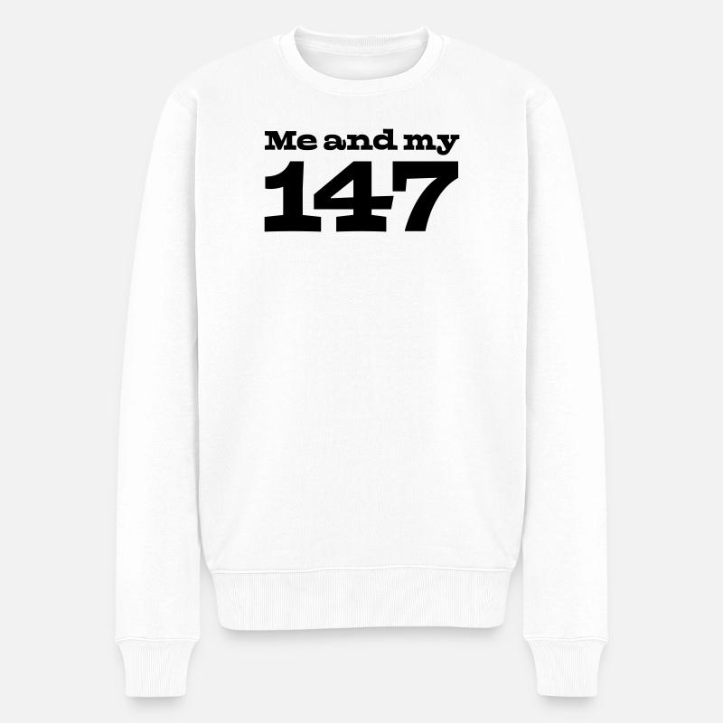 29 Moi et mon 147 - Pull Premium bio Homme - blanc