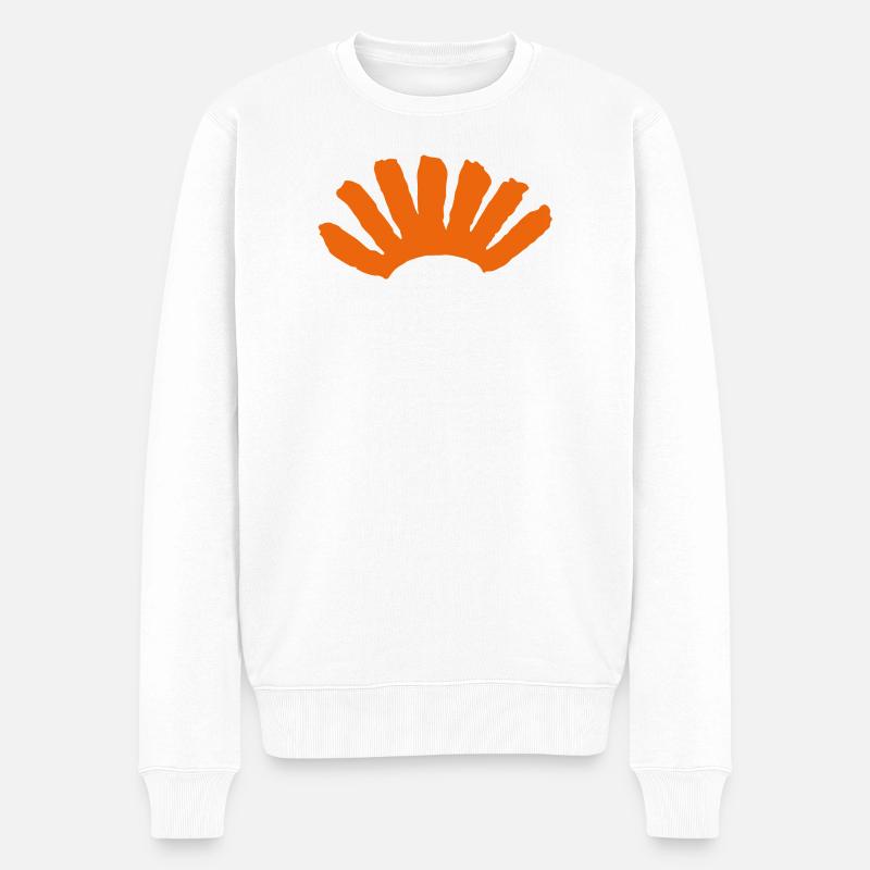 Sibiszene Logo - Pull Premium bio Homme - blanc