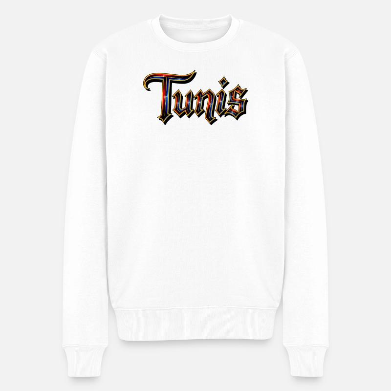 Tunis - Männer Premium Bio Pullover - Weiß