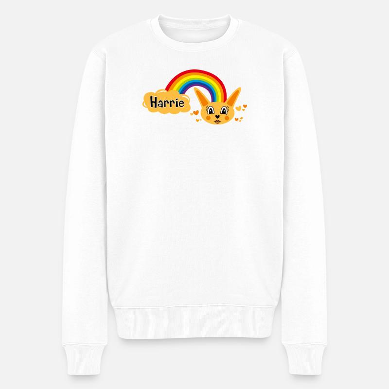 Harrie Cabbage von Helfspawn - Männer Premium Bio Pullover - Weiß