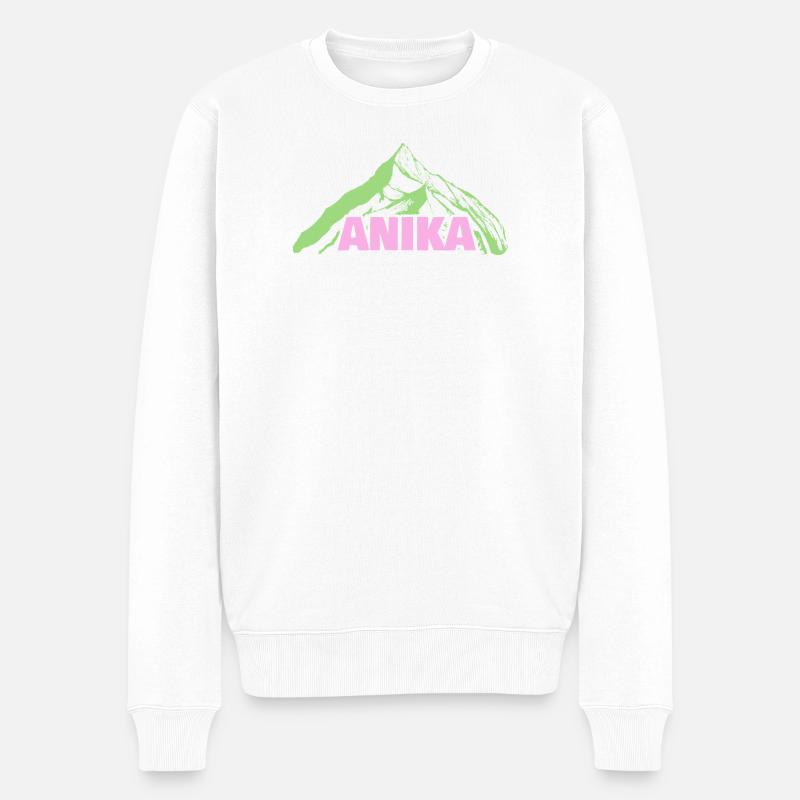 Anika - Männer Premium Bio Pullover - Weiß