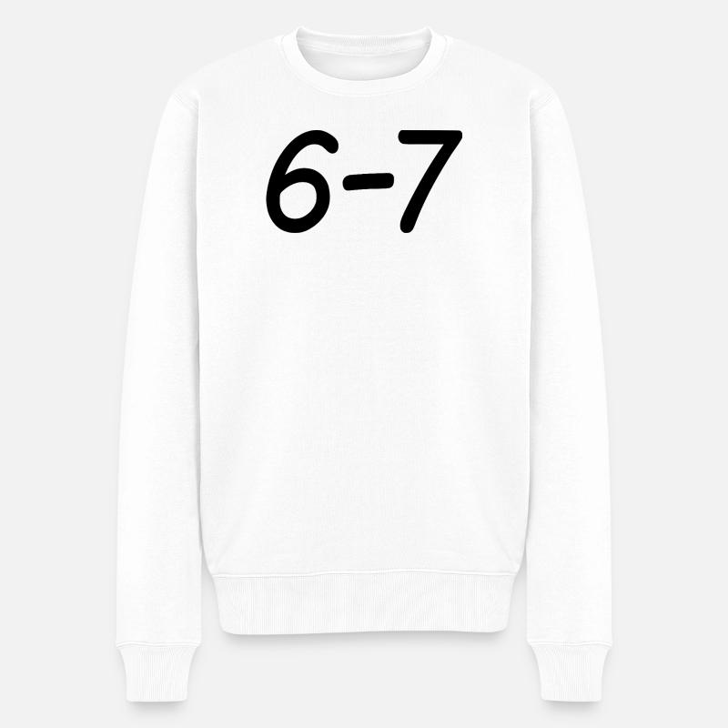 67 - Männer Premium Bio Pullover - Weiß