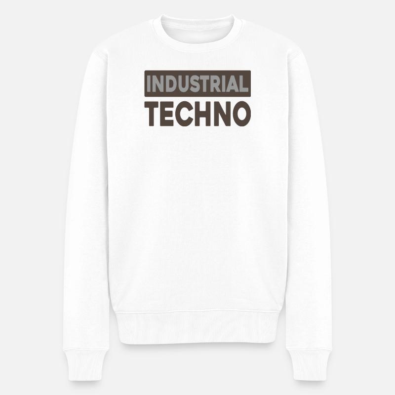 Technographie industrielle - Pull Premium bio Homme - blanc