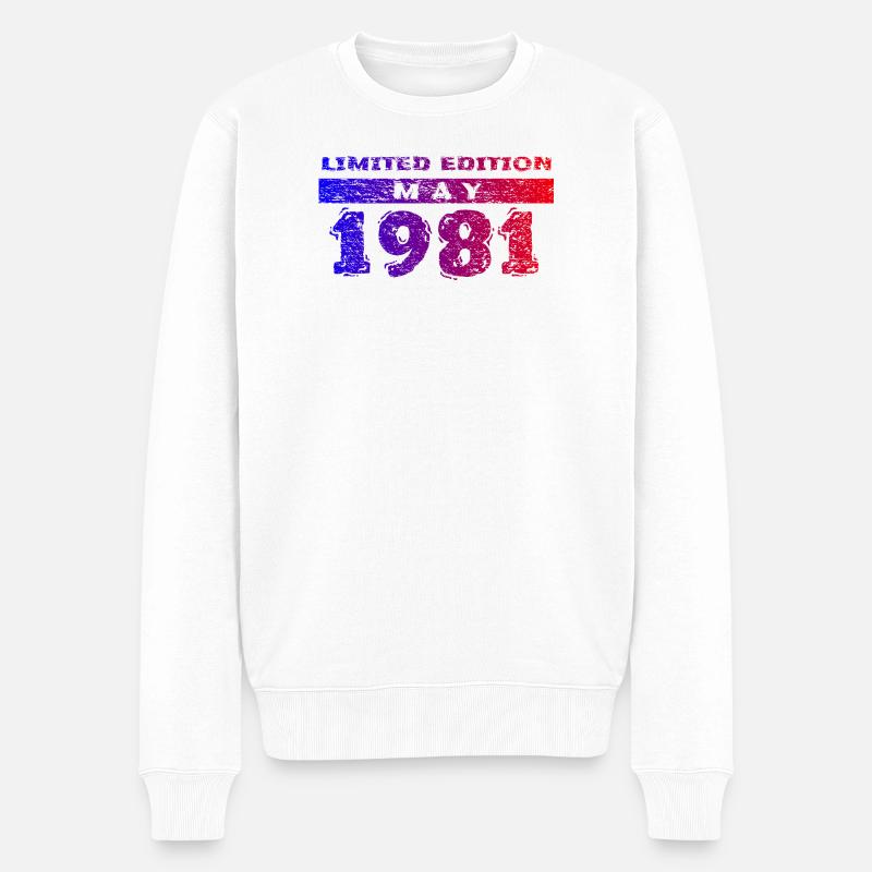 45e anniversaire Édition limitée 05/1981 - Pull Premium bio Homme - blanc