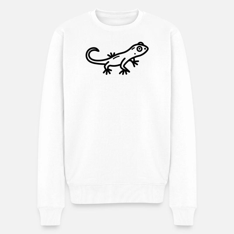 lézard - Pull Premium bio Homme - blanc