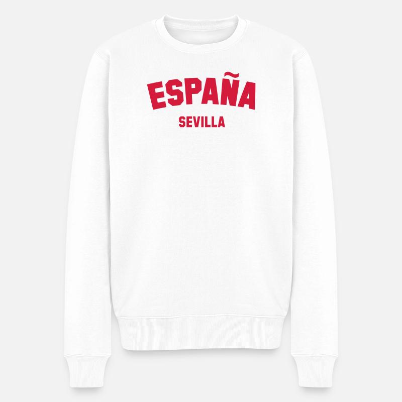 SEVILLA Espagne Espagne España - Pull Premium bio Homme - blanc