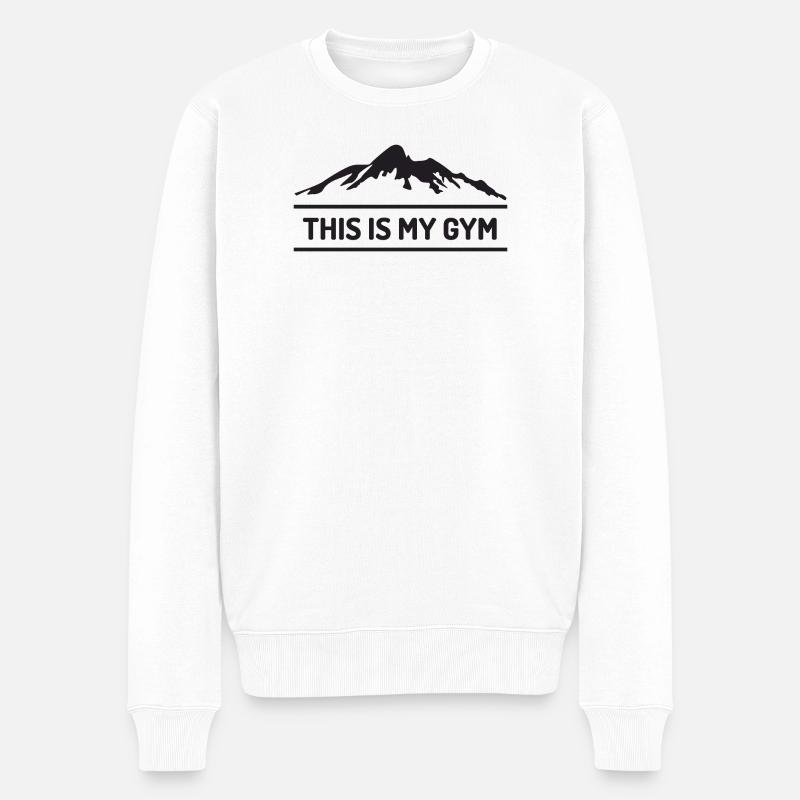 Trail Running - This is My Gym - Pull Premium bio Homme - blanc