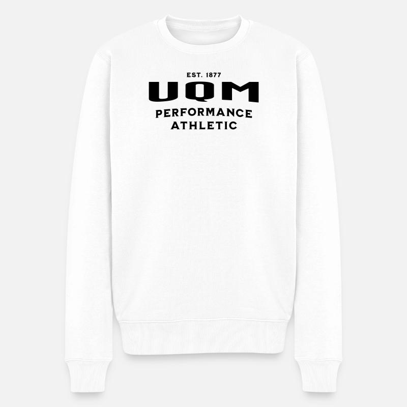 UQM Athletic-Performance Sportbekleidung - Männer Premium Bio Pullover - Weiß